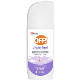 OFF! Clean Feel Insect Repellent Spritz with 20% Picaridin, Bug Spray with Long Lasting Protection from Mosquitoes, Feels Good on Skin, 4 oz