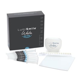 LumiSmile Take-Home Teeth Whitening Kit, 6 Syringes, 32% Carbamide Peroxide, Mint Flavor, Fluoride, Tray Case, Resin Sheets Included