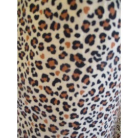 Joanns POP Smocked Cotton Sundress Fabric Beige Cheetah 48" Long top/hem BYT NEW