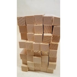 Basswood 40 pcs 3/4" x 3/4" x 10" Basswood Craft Lumber Carving Wood Blocks *KILN DRIED*