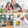 12Pcs Bolsas Reutilizables para Alimentos Herméticas y Ecológicas (Naranja, 28x26cm)