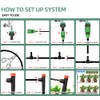 25Pc 8 Holes Drip Irrigation Emitters Sprayer Adjustable Micro Sprinkler