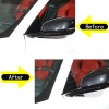 Ynei ABS GLoss Black Side view Base Add-on Wind Deflector