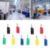 10PCS 4mm Banana Plugs Brass Nickel Plated Connectors Speaker Cable