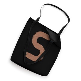 Creative Bold Leather Letter S - Design - Alphabet - Marker Tote Bag