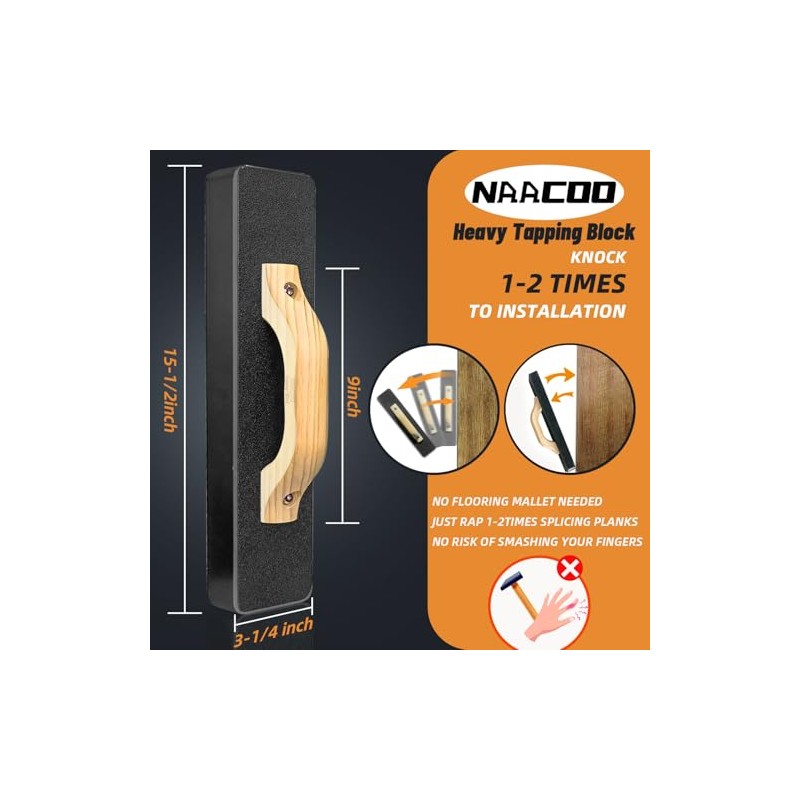 NAACOO Laminate Flooring Tools, 5in1 Pro Floor Install Kit for