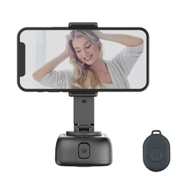 BOEICA 2023 Upgraded,Q11 AI Auto Face Tracking Tripod 360 Rotation, No App Gesture Control Content Creator Essentials Auto Tracking Phone Holder 360 Phone Camera Mount Stand,Long Battery Life