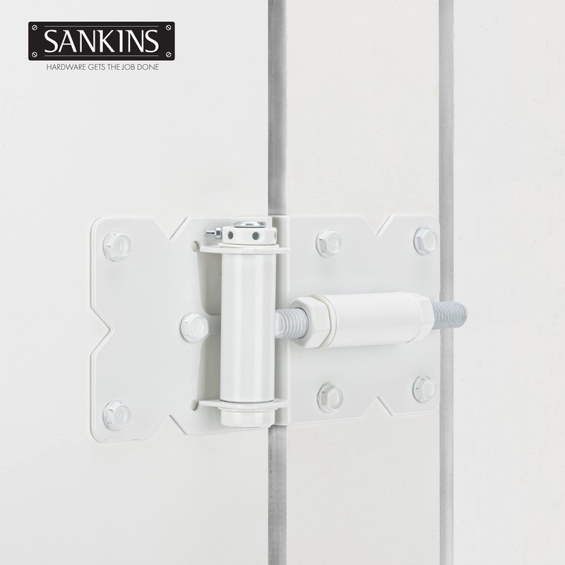 SANKINS Self Closing Gate Hinges Heavy Duty Hardware Hinges for