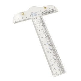 DPWOUM Clear Acrylic 6 Inch T-Square Ruler, Drafting Tool, Crafting & Education