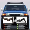 KMFCDAE Cowl Light Brackets 1 Pair Symmetrical FJ Logo A-Pillar