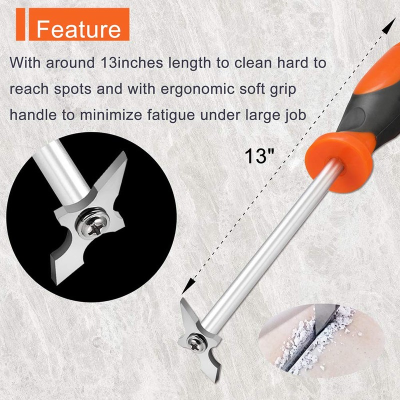 Grout Removal Tool, Caulking Removal Tool, Grout Cleaner, Scraper, Scrubber