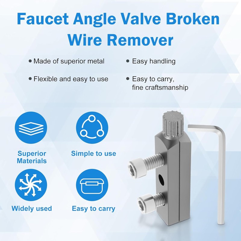 Broken Pipe Thread Extractor Tool - Faucet Disassembly & Broken