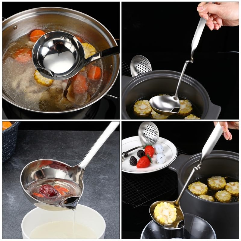 Unomor Grease Remover Cooking Tool Oil Filter Spoon 304 Stainless