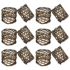 ITOS365 Handmade Round Mesh Napkin Rings Holder Dinning Table Parties