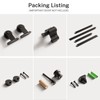 BONIKLUBA 72" Sliding Barn Door Hardware Kit,Heavy Duty Top Mount