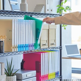 Lihit Lab CUBE FIZZ Ring File Twist Ring Smart Slim A4 Purple F7006-10