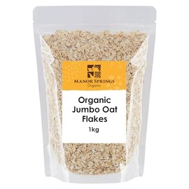 Organic Jumbo Oat Flakes 1kg by Manor Springs Organic