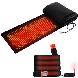 Glooglitter RV Heated Sewer Hose Cover RV Sewer Hose Kit -20°F RV Heated Waste Sewer Discharge Hose, Heated Sleeve for Sewer Hose for RV Camper Accessories, Not Including RV Sewer Hose(15 ft)