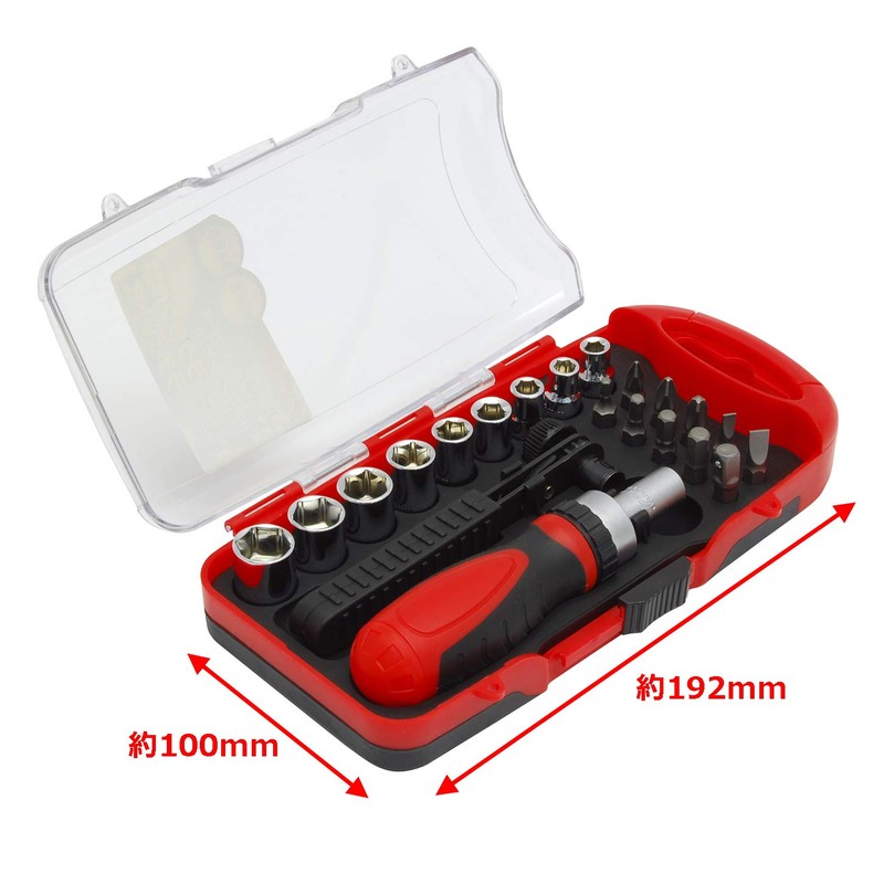 高儀 GISUKE Ratcheting Driver & Multi Handle Set 21pcs