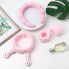 DRESHOW Spa Headband for Washing Face Bracelet Snail Hair Bands