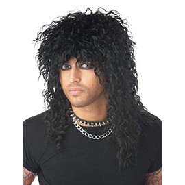 California Costumes Men's Headbanger Wig,Black,One Size