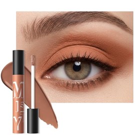 Erinde Sombra de ojos Líquida Matte, Sombra de Ojos en Crema Altamente Pigmentada con Textura Aterciopelada, Sombra Líquida Compacta de Larga Duración