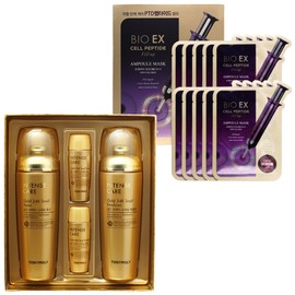 Tony Moly Intense Care Gold 24K Snail Skin Care 2-piece Set + Ampoule Mask Set (10 pieces) / 토니모리 인텐스 케어 골드 24K 스네일 스킨케어 2종 세트+앰플 마스크 세트(10매입)