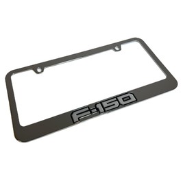 Eurosport Daytona - Compatible with 2021-2024 Ford F-150 - Chrome License Plate Frame
