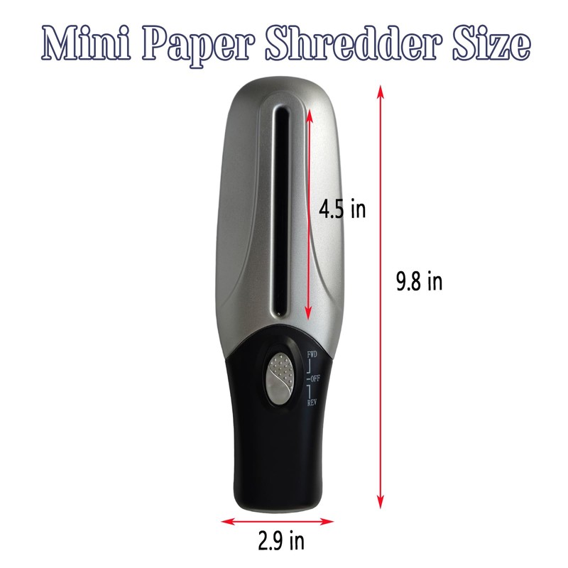 PAWFECTJEE Mini Portable Handheld USB Auto Paper Shredder - Strip