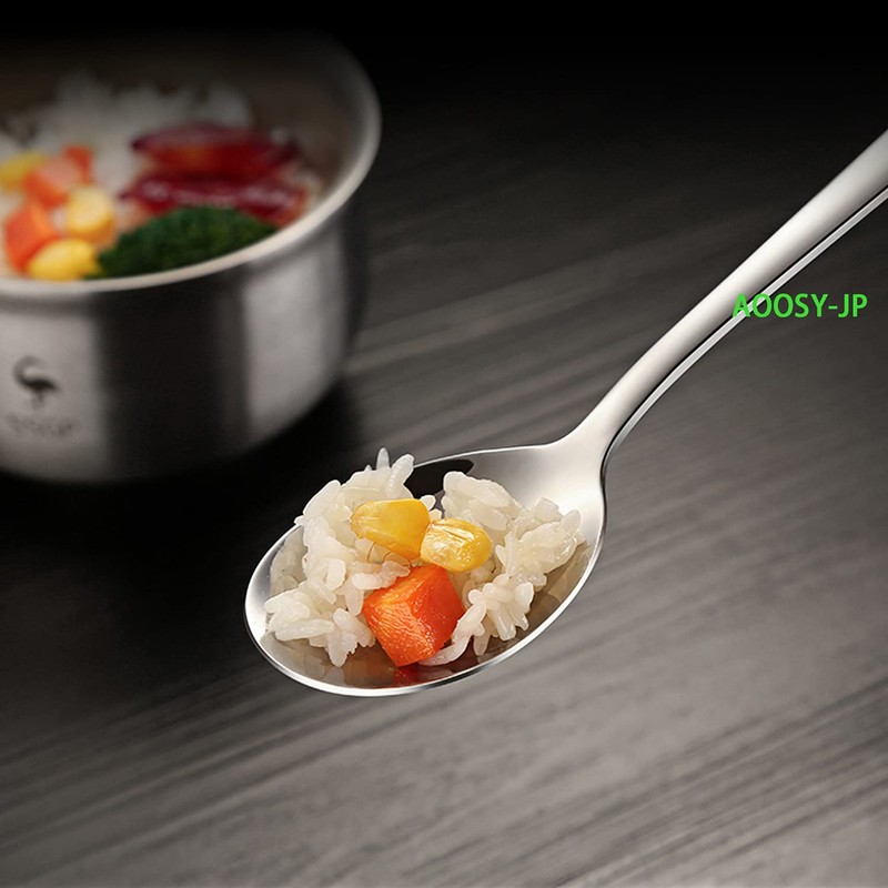 AOOSY Spoons, Set of 4 Korean Spoons, Total Length 8.7