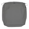 Classic Accessories Montlake Patio Seat Cushion Slip Cover, Light Charcoal,