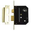 Union Locks 2294 Mortice Bathroom Lock 76mm - Polished Brass