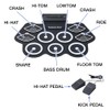 9 Pads Electronic Drum Set, Japard Roll-up Drum Kit Machine