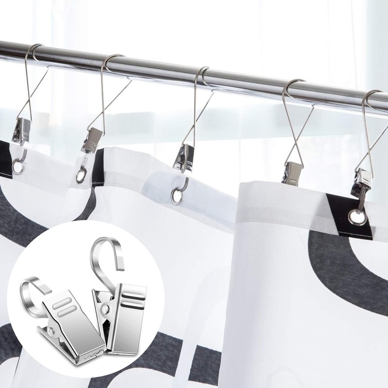 Pack of 50 Curtain Clips Metal Curtain Clips Curtain Hooks