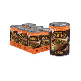 Amy's Soup, Vegan, Gluten Free, Organic Lentil, Light in Sodium, 14.5 Ounce (Pack of 6)