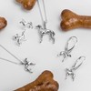 HENRYKA Greyhound Whippet Dog Stud Earrings in 925 Sterling Silver