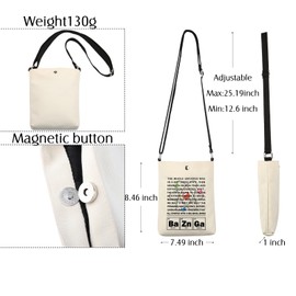 Theory Crossbody Bag Bang TV Show Inspired Gifts Fans Gift for Scientist Physicis Shoulder Bag