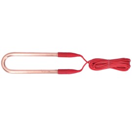 Brass Electric Heating Tube AntiExplosion UShape Heating Pipe Heater with 45.3in Cable(1KW 23 x 6.5 x 1cm/9.1 x 2.6 x 0.4in )