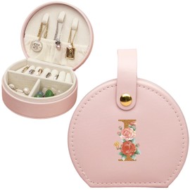 Bemaystar Travel Jewellery Box, Small jewellery box,Initial Jewellery Box,Gifts for Women,Travel gifts, Birthday Gift for Women,Girls,Friends