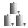 3 Pcs 8 oz Hip Stainless Steel Flask & Funnel