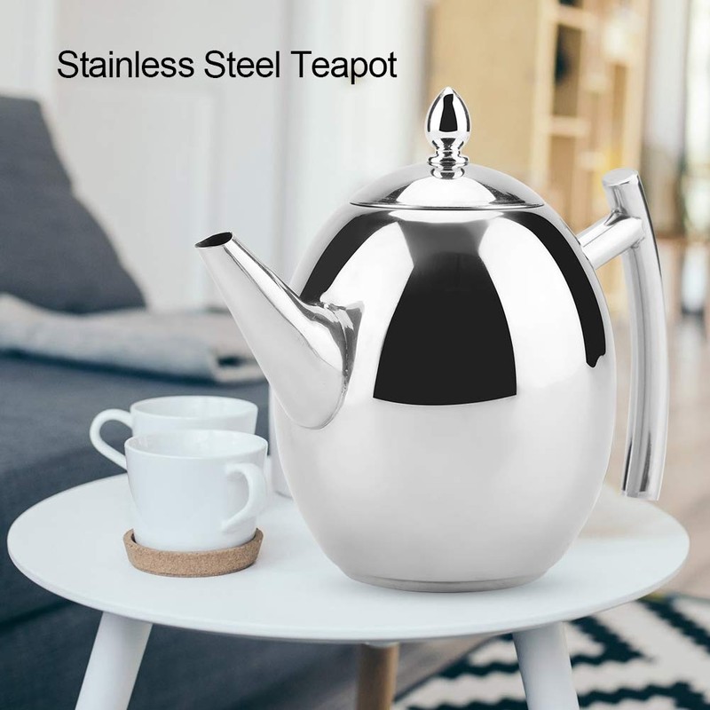 Marvellous Teapot,Stainless Steel Teapot Easy Pour Tea Kettle with Removable