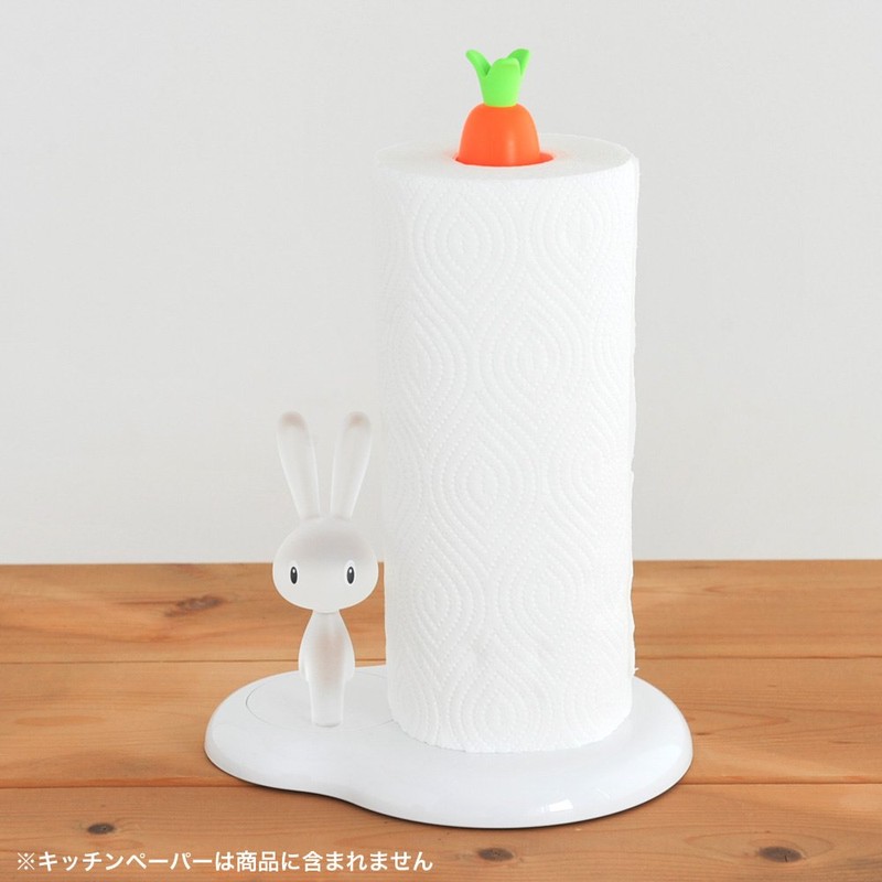 Alessi Bunny and Carrot ASG42 W - Design Kitchen Roll