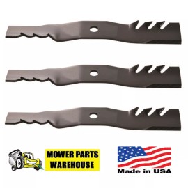 OREGON 3 GATOR MOWER BLADES FOR JOHN DEERE M127500 M127673 M141794 48" CUT DECKS