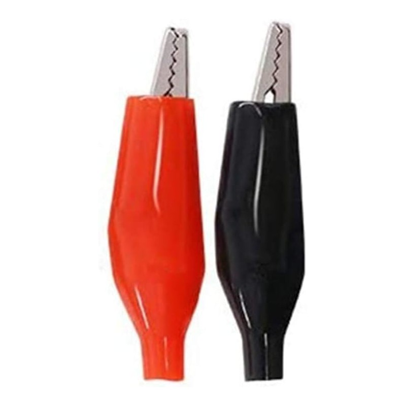 bnafes 20Pcs Alligator Clips Black Red Soft Insulated Boots Covered