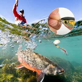 Realure 200 Pcs/5 Sizes Fly Fishing Snaps Kit XS# S# M# L# XL# Fly Hook Lure Snap Stainless Steel Quick Change Fishing Swivels No Knot Snap for Fly Fishing Jigs Lures Clips Swivels Tackle