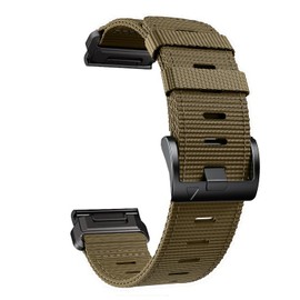 26mm Nylon Quick-fit Watch Bands for Garmin Fenix 8 51mm, Compatible with Fenix 7X/fenix 6X/fenix 5X/Fenix 3/Enduro/Epix Pro 51mm Quick-dry Watchbands (brown)
