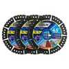 LOZLIN 3PCS 4.5" Multi-Material Cutting Blades - Dry Cut Metal,