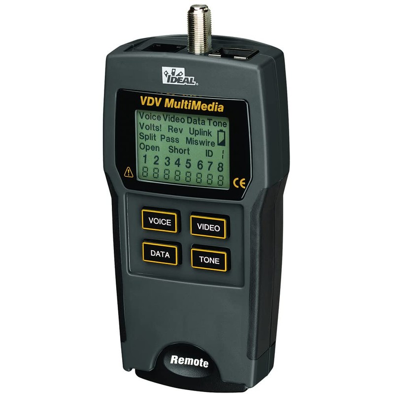 IDEAL Industries, Inc. 33-856 VDV Multimedia Voice/Data/Video Wiremap Tester, Electrical