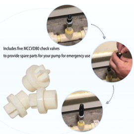 5 PCS MCCVDB0 Check Valve Duckbill Compatible with Pumps for Regular Maintenance of Pump.