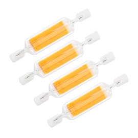 KIMROO 78mm 5W R7S LED Bulbs (4 Pack) - 75W Halogen Equivalent, J-Type T3 120V Dimmable 3000K Warm White Double Ended Flood Light for Landscape Lighting